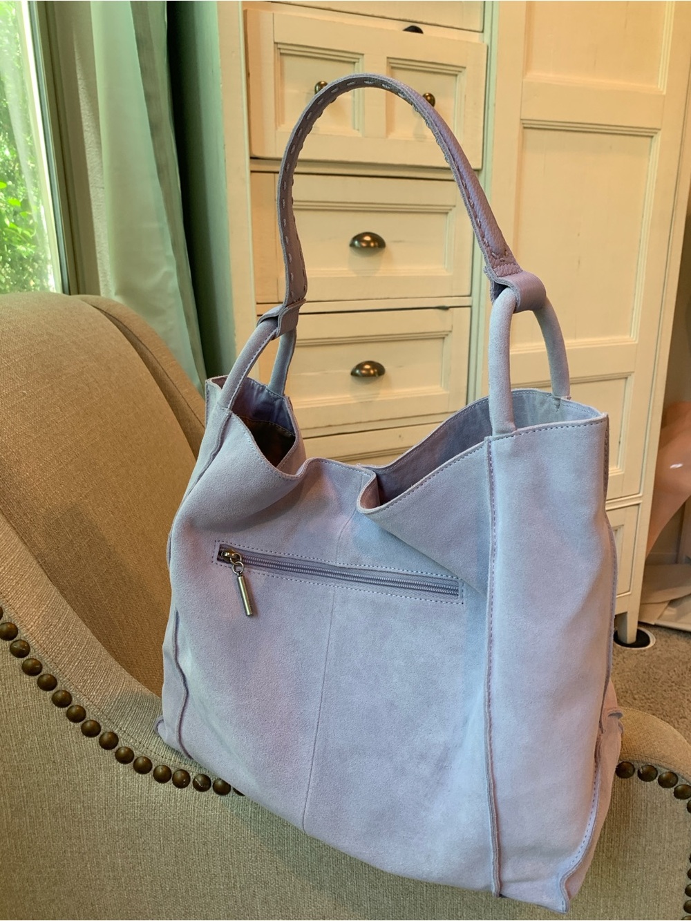 The Sak Los Feliz Lavender Suede Tote - Picture 9 of 14